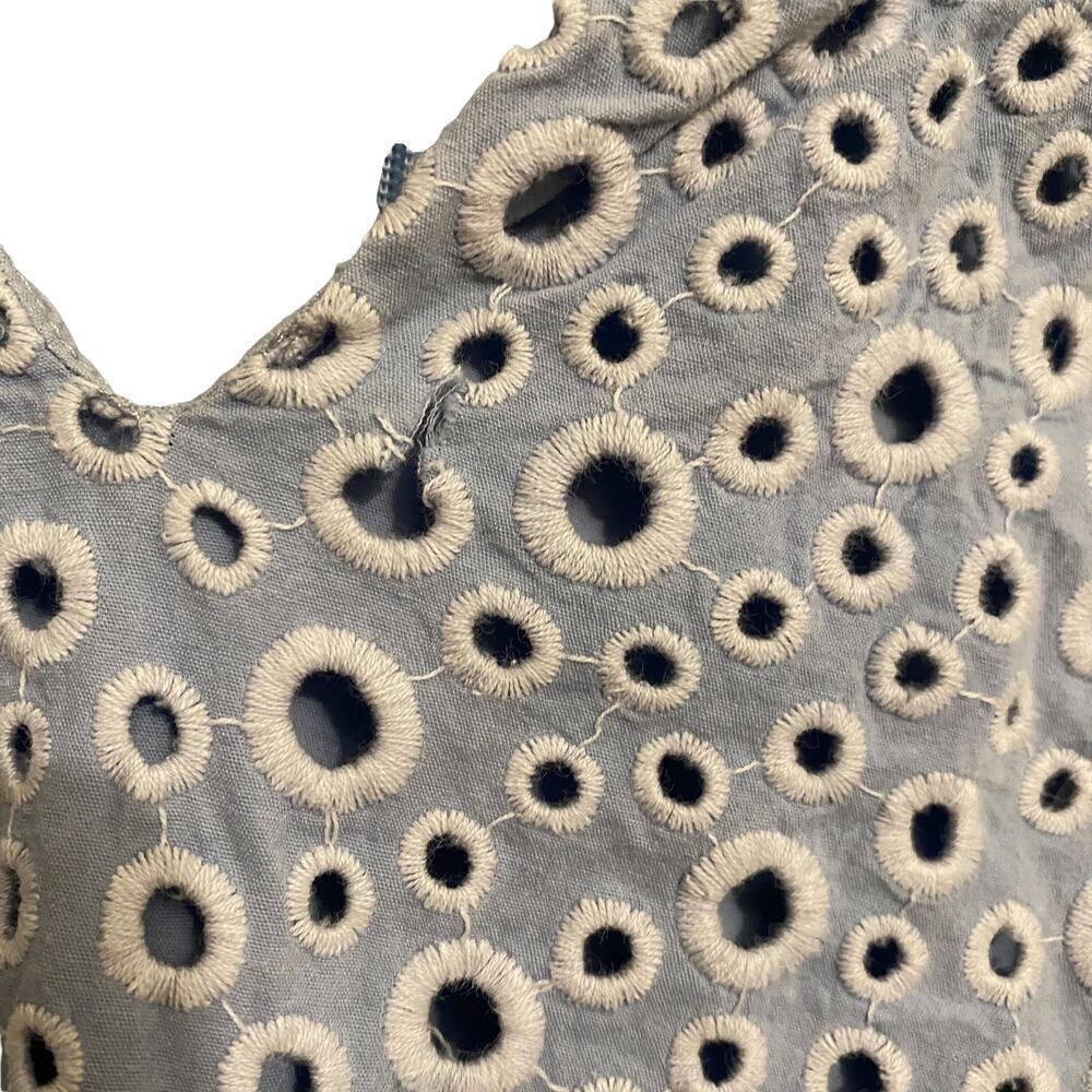 Prose & Poetry Dress Delaney Eyelet Blue Size M - Picture 7 of 10